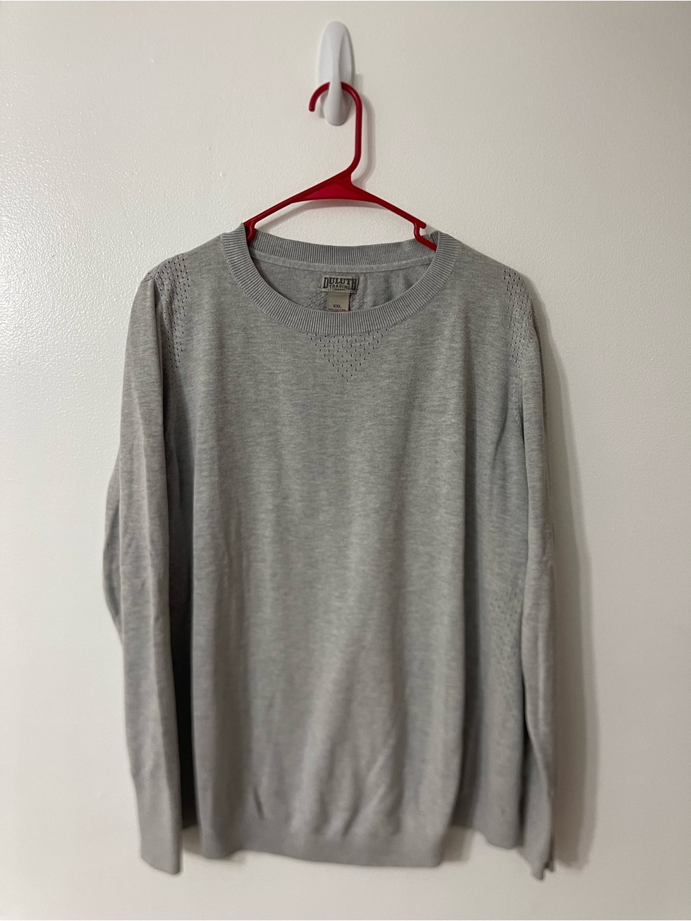 Duluth Trading Co Light Gray Crewneck Sweatshirt